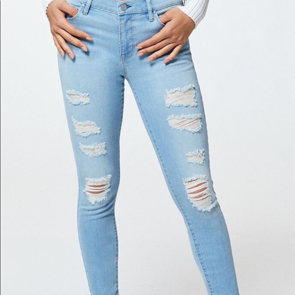 Pacsun Mae Blue Perfect Fit Jeggings